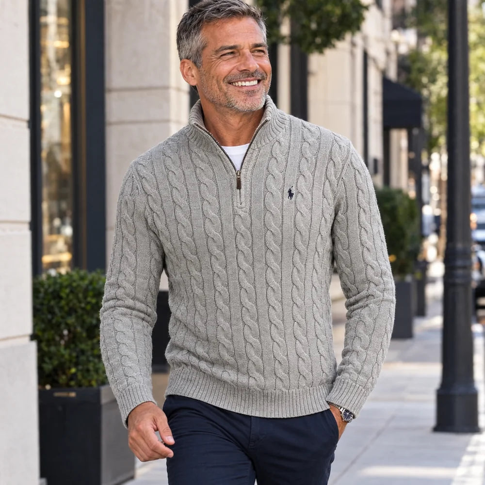 Cable Quarter Zip