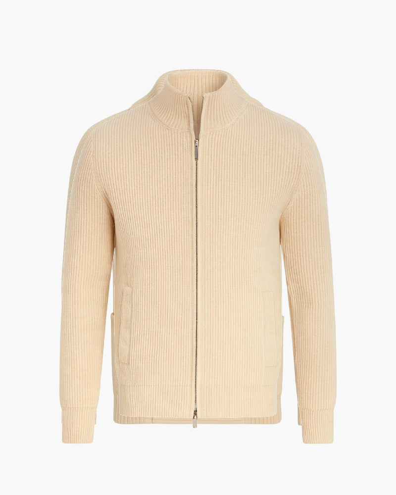 The Aran Zip Cardigan