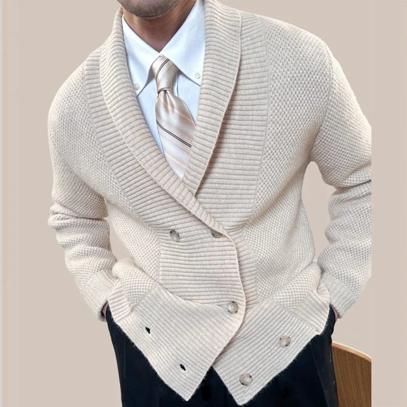 The Knightsbridge Double-Breasted Shawl Cardigan