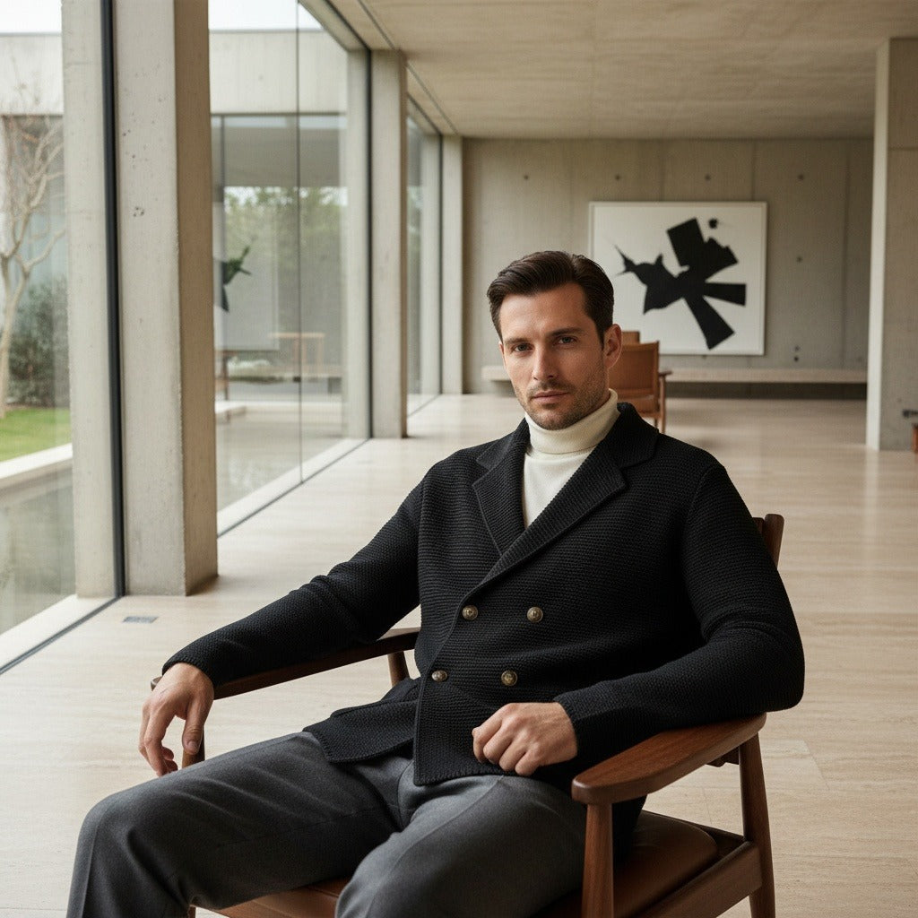 The Windsor Double-Breasted Cardigan