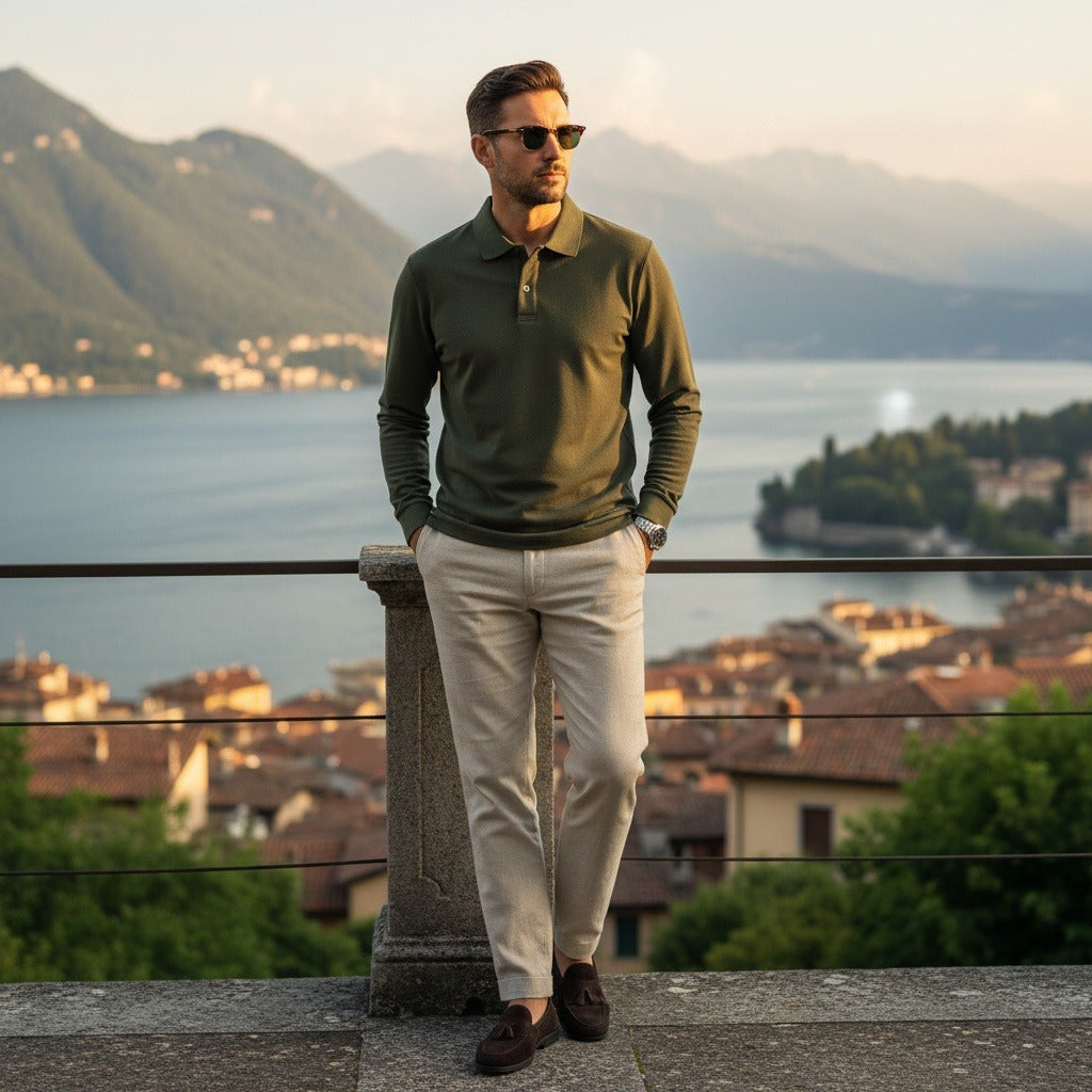 The Kensington Long Sleeve Polo