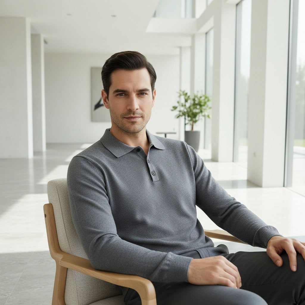 The Kensington Long Sleeve Polo