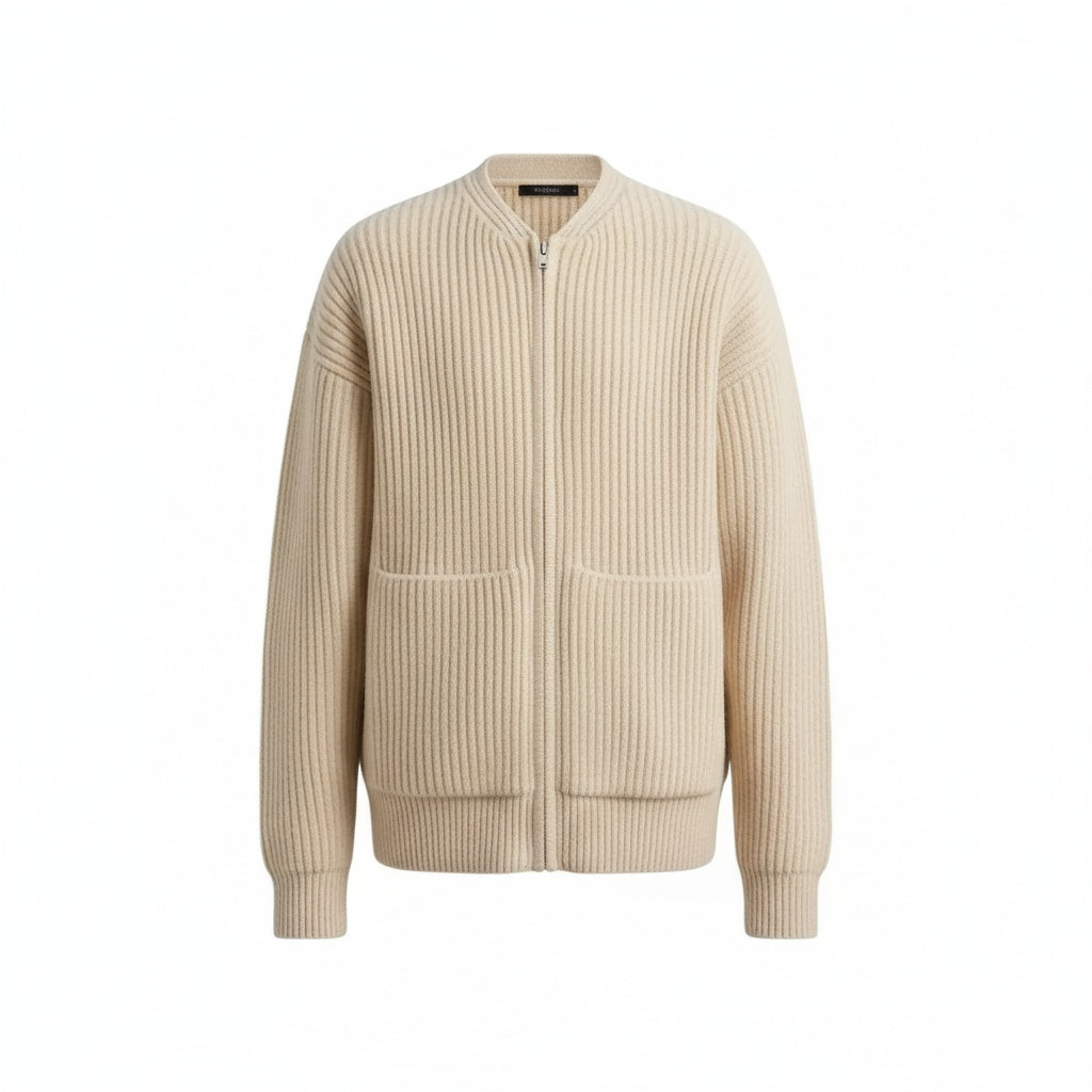 The Ashdown Ribbed Zip Cardigan