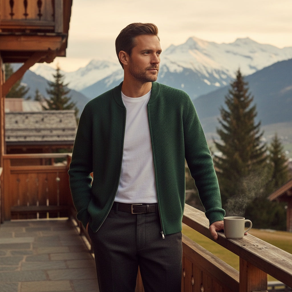 The Hartley Zip Cardigan