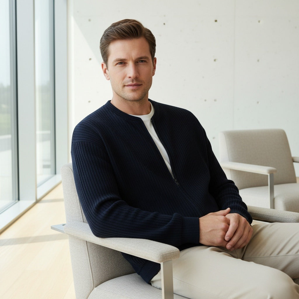 The Hartley Zip Cardigan