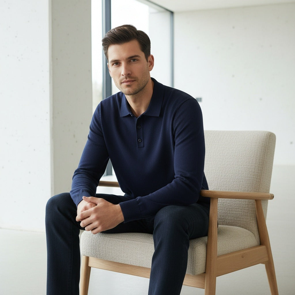 The Kensington Long Sleeve Polo