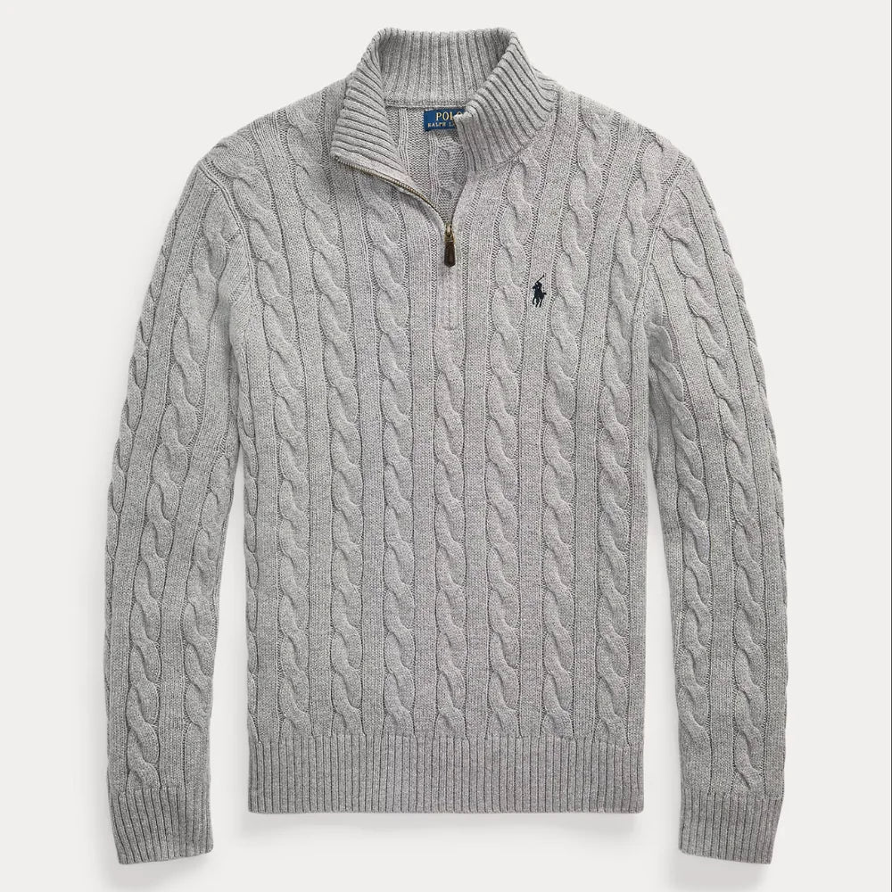 Cable Quarter Zip